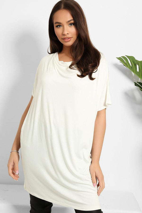 Relaxed Fit Cowl Neck Tunic-SinglePrice